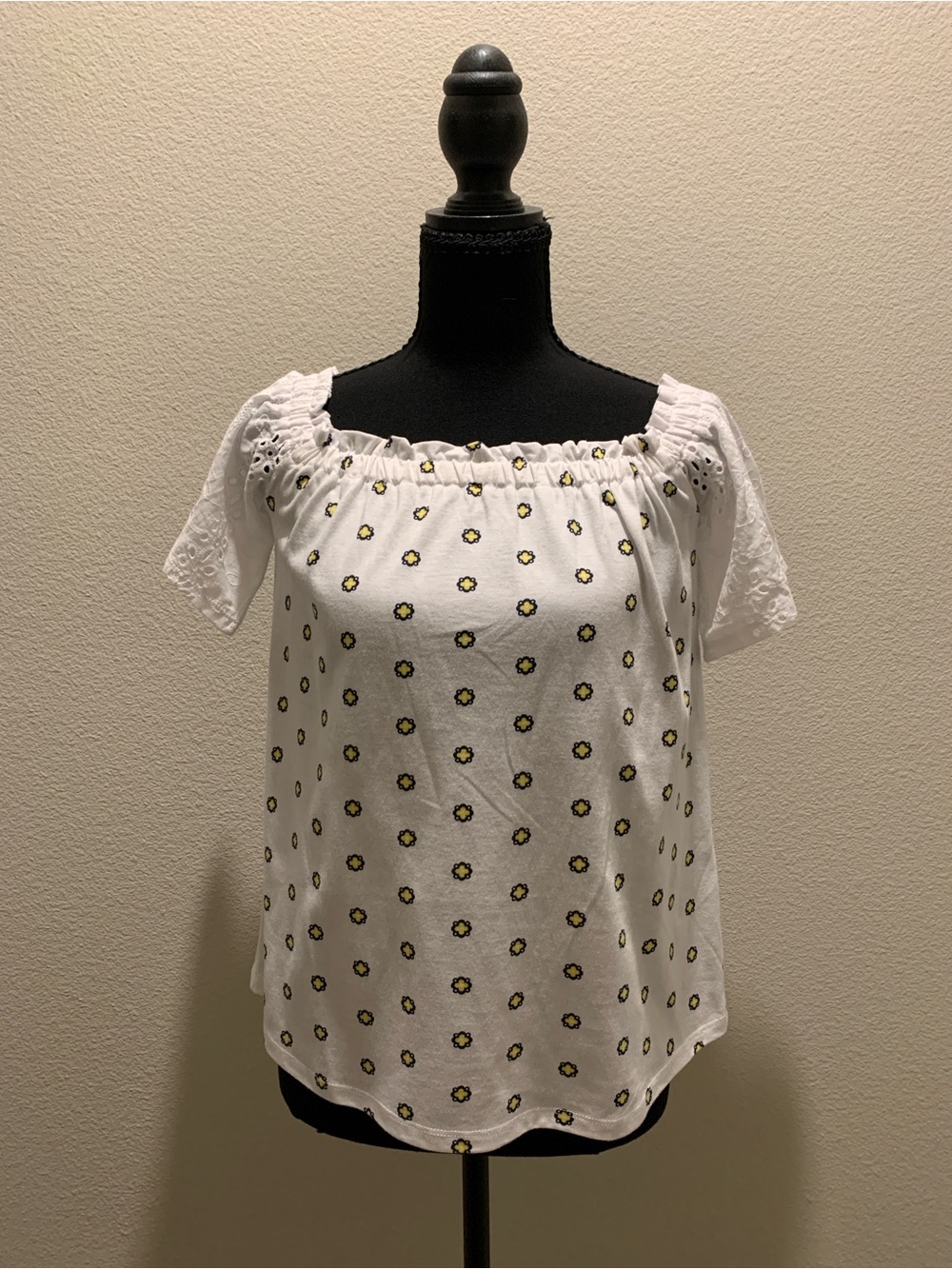 Charter Club White Off-Shoulder Top NWT (Size PXXS; fits up to S)